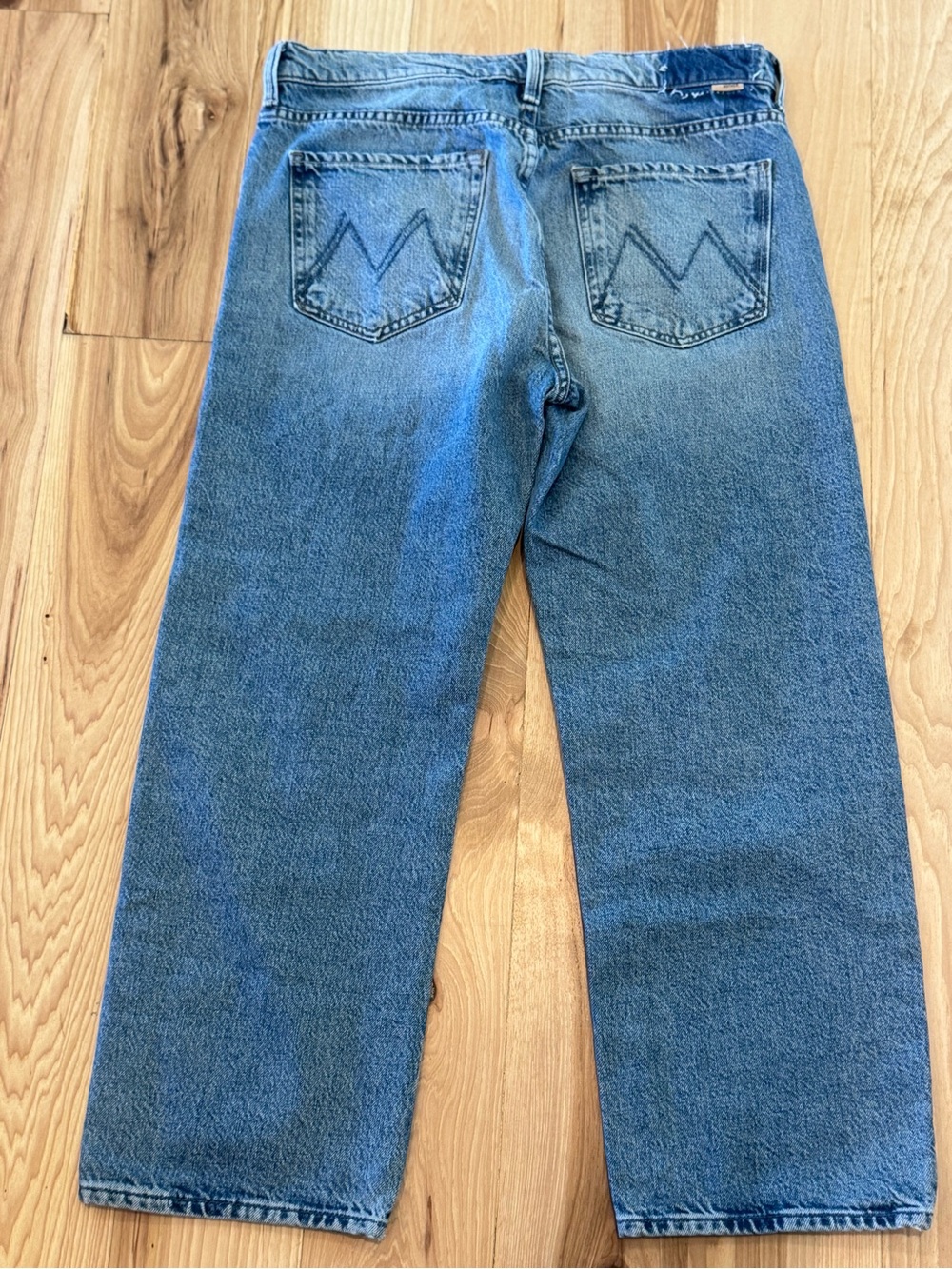MOTHER Superior The Ditcher Crop Jeans 29 Leap At The Chance Straight Leg - Picture 3 of 10
